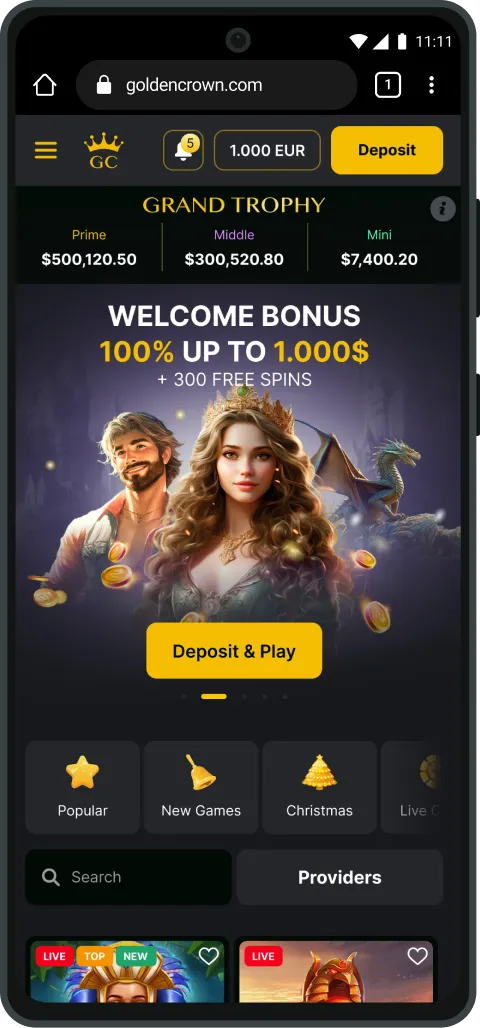 Golden Crown android step 1